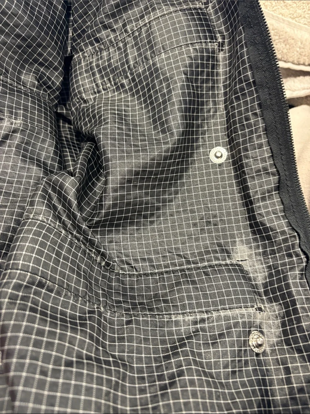Jack Spade Warren Street NY Packable Travel Duffel Bag Black Grid Check